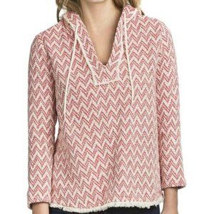 Lilla P Baja Jacquard Hoodie Pullover Poncho S